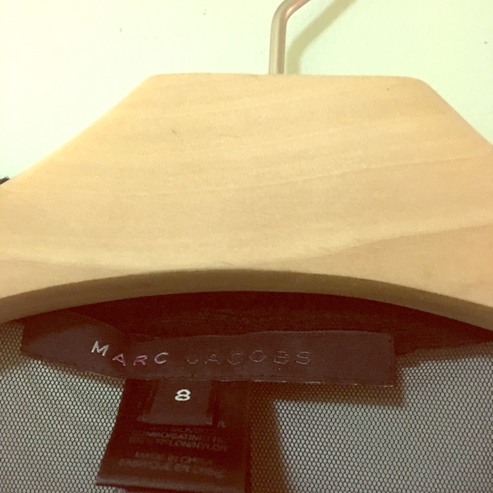 Marc Jacobs size 8 silk black dress